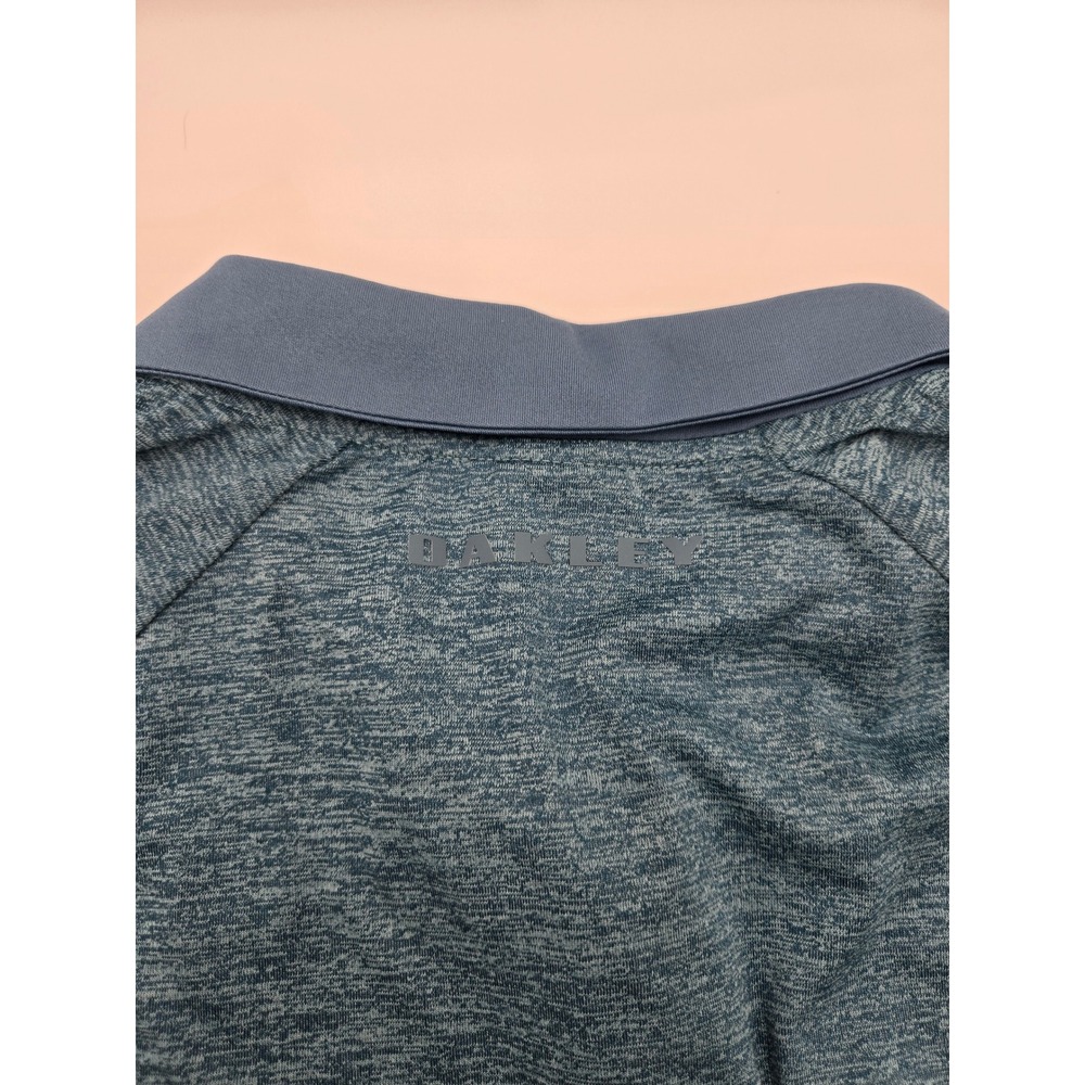 Oakley Mens Four Jack Gradient Polo Shirt Light Foam‎ Blue XL 434315 NEW - Picture 8 of 8